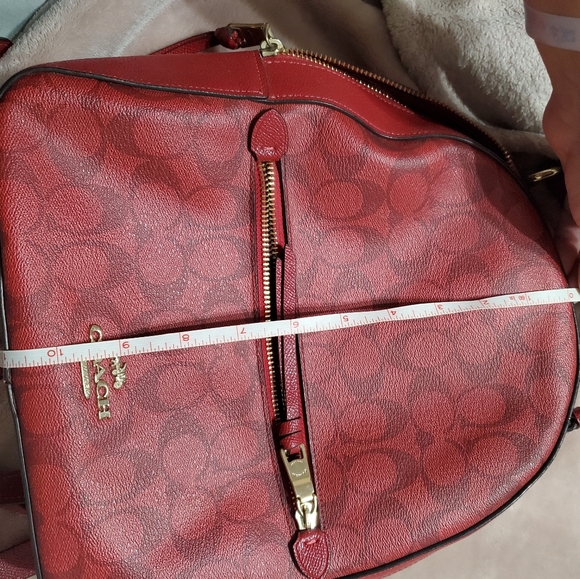 Red coach backpack - Picture 6 of 9